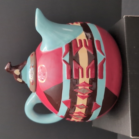 Pendleton Home Collection,Blue/Red Ranch house Tea Pot. - Picture 4 of 11